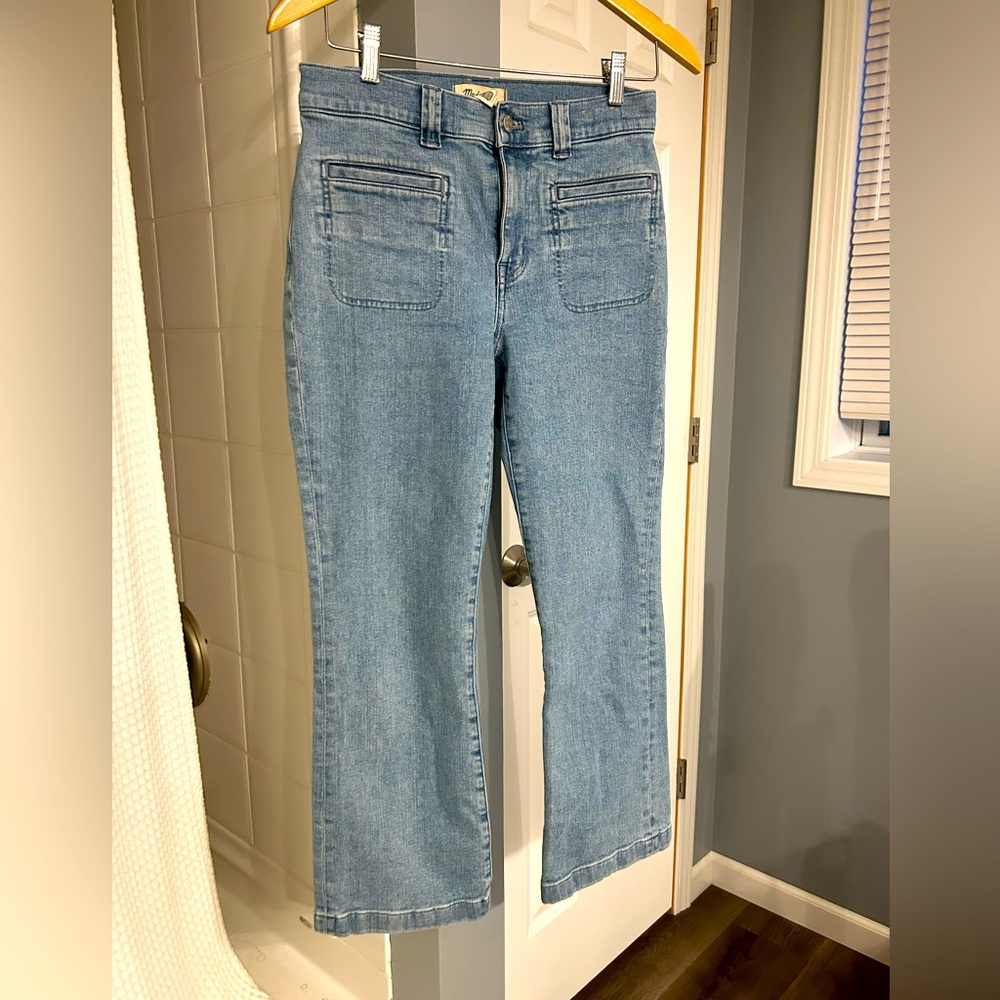 Women's Madewell kick crop Light Blue Jeans excellent condition